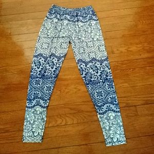DuNorth TC Blue and white leggings